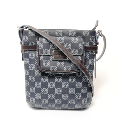 ロエベ LOEWE アナグラム PVC ショルダーバッグ【中古】