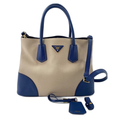 プラダ PRADA カナパ 2WAY ハンドバッグ キャンバス【中古】