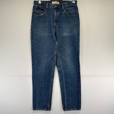 古着 エルエルビーン L.L.Bean デニム パンツ テーパード デニム ジーパン w33×L32 ブルー系 メンズ