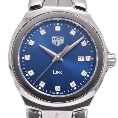 タグホイヤー TAG HEUER WBC1318.BA0600 リンク 12P ダイヤ クォーツ レディース 美品 箱・保証書付き A#146532