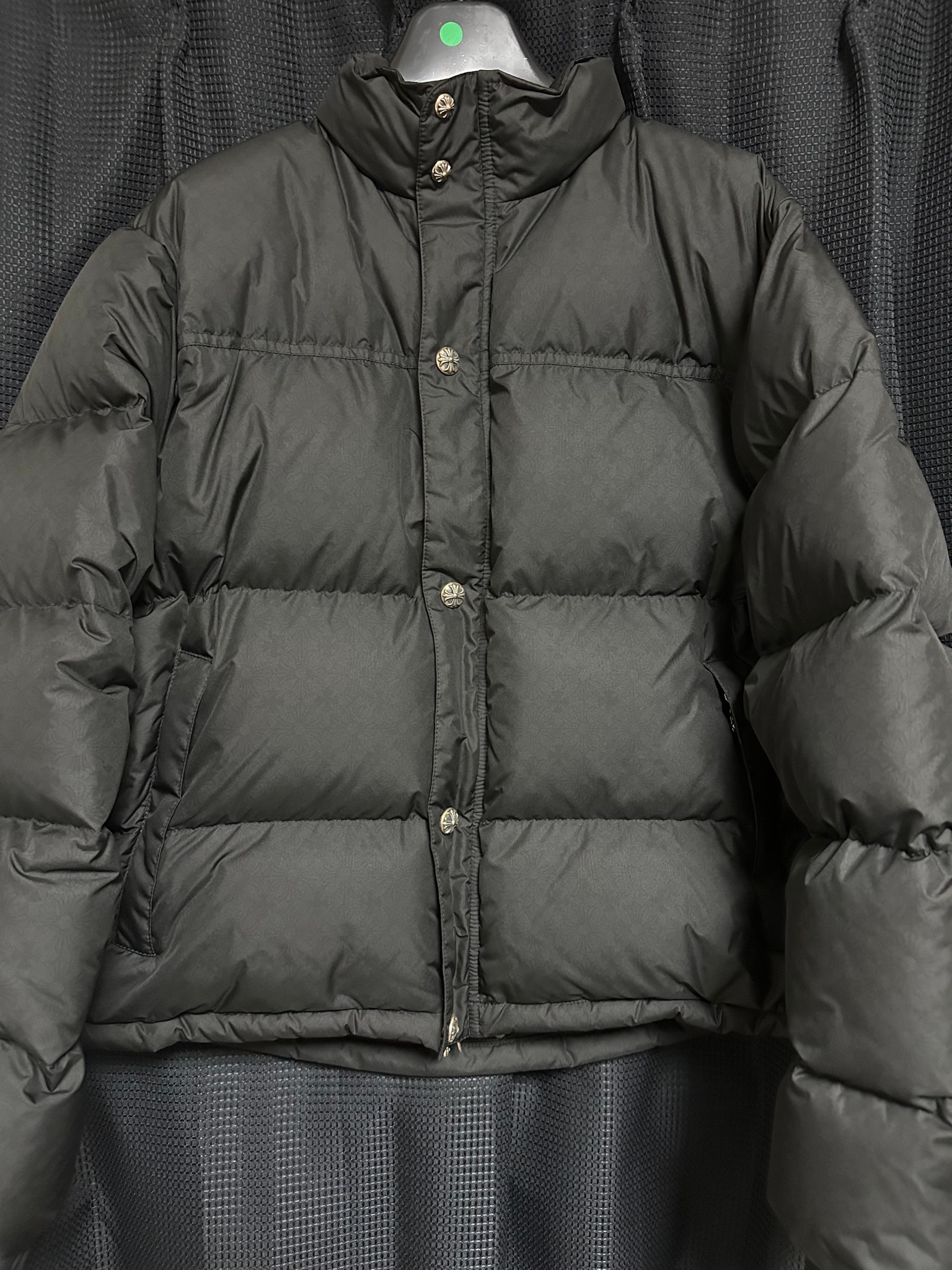 Chrome Hearts Stiff V2 CH Plus Patterned Down Jacket "Black"