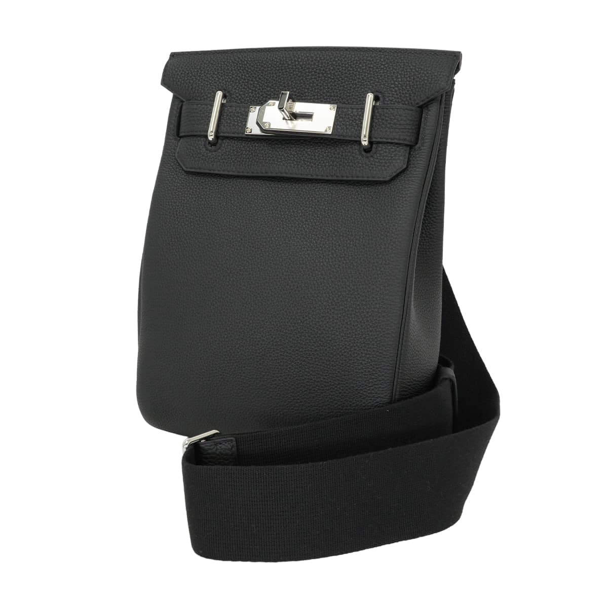 【恵比寿明治通り店】HERMES エルメス ショルダーバッグ アッカド PM 黒 (ブラック) トゴ シルバー金具 G刻印 新品