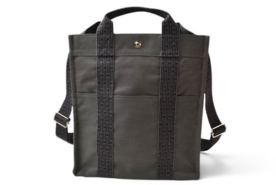 エルメス リュックサック/バックパック HERMES エールライン アドMM グレー系 キャンバス レディース/メンズ【中古】