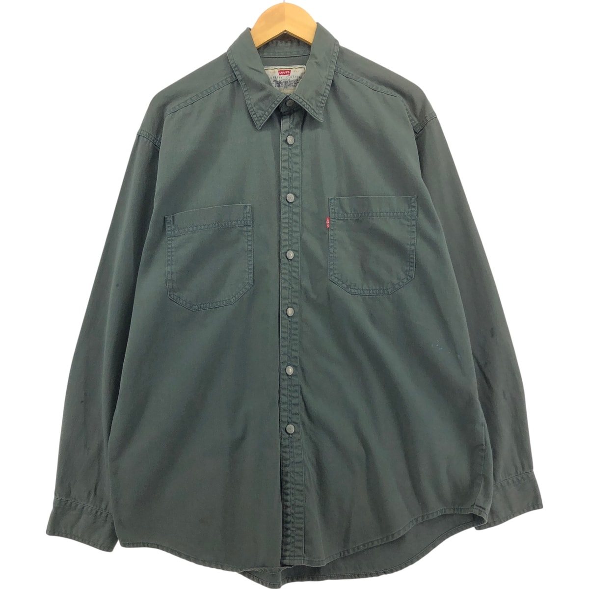 古着 90年代 リーバイス Levi's 長袖 デニムシャツ メンズXL相当 ヴィンテージ/eaa561008