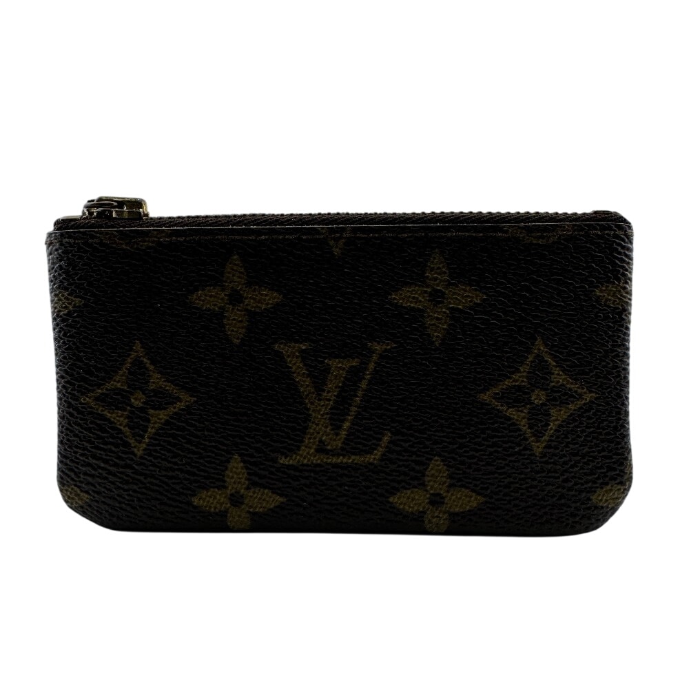 ルイヴィトン LOUIS VUITTON コインケース モノグラム ポシェットクレ キーリング M62650 ブラウン