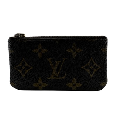 ルイヴィトン LOUIS VUITTON コインケース モノグラム ポシェットクレ キーリング M62650 ブラウン