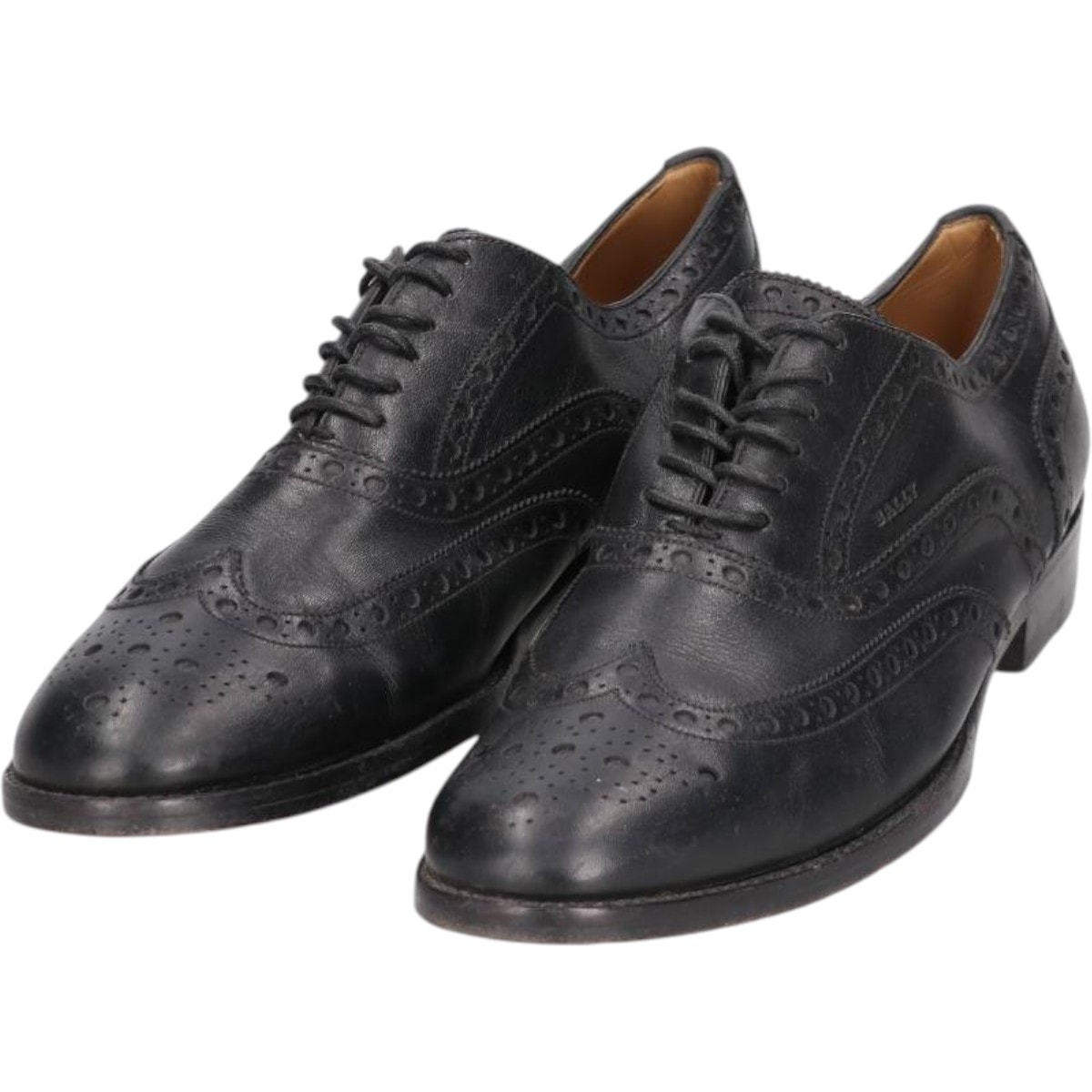 古着 バリー Bally フルブローグ ウイングチップシューズ スイス製 9 1/2 メンズ28.0cm相当/saa014312