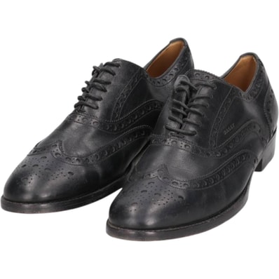 古着 バリー Bally フルブローグ ウイングチップシューズ スイス製 9 1/2 メンズ28.0cm相当/saa014312