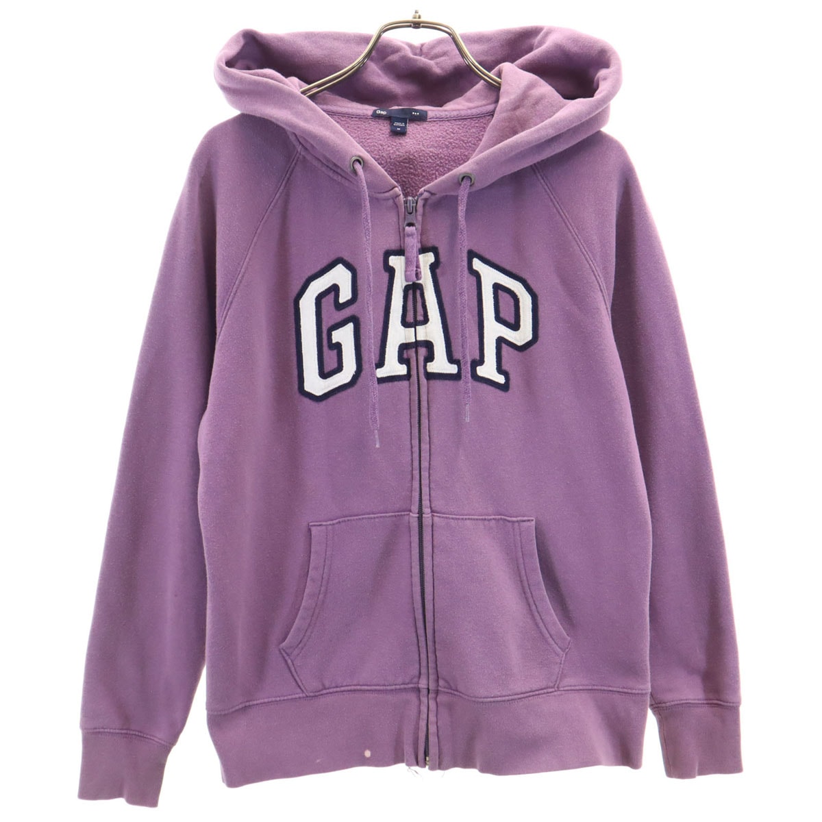 GAP ギャップ 長袖 スウェット ジップパーカー M パープル