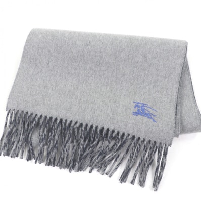 極美品 バーバリー マフラー グレー メンズ 8077824