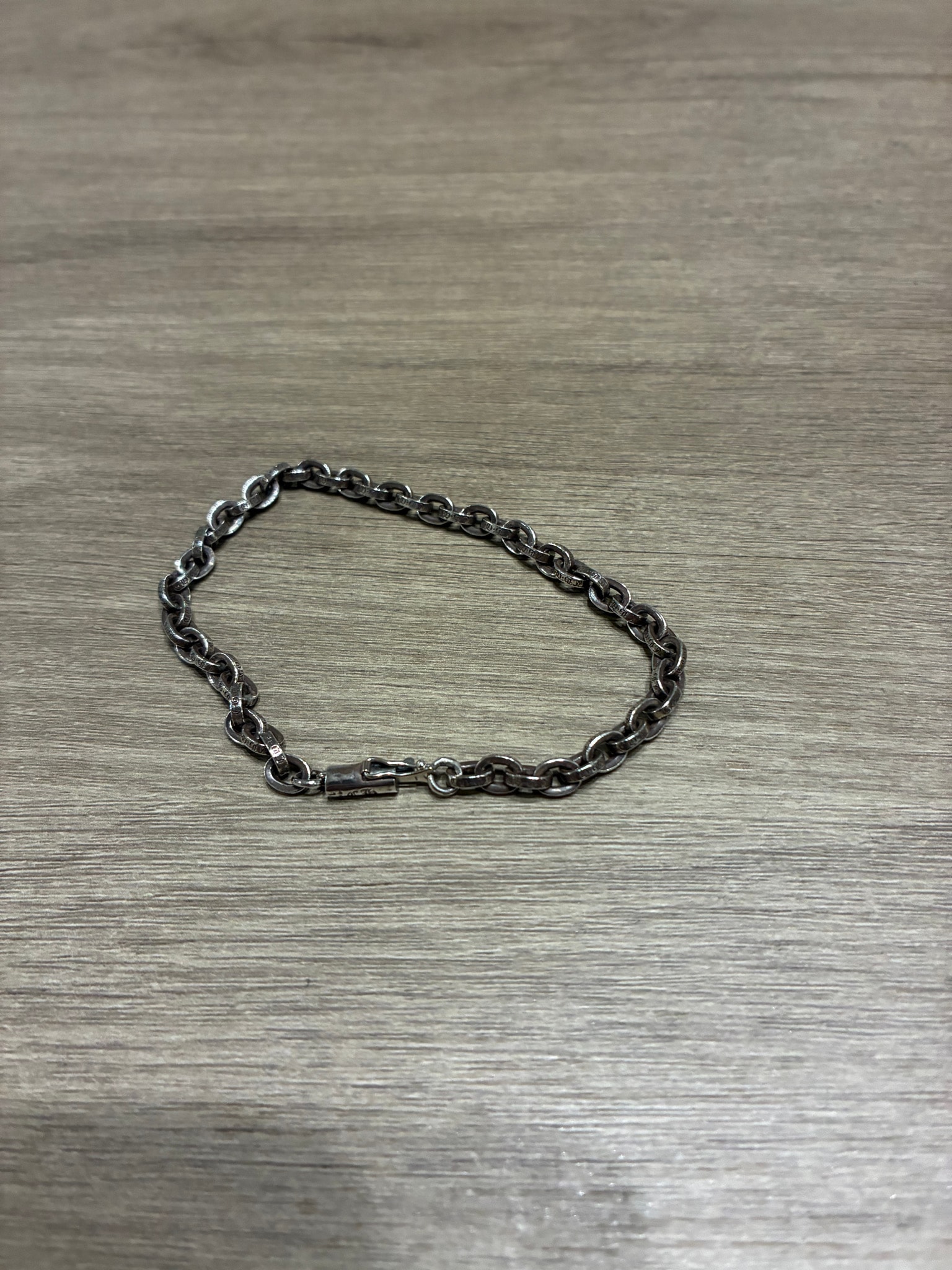 Chrome Hearts Paper Chain Bracelet "Silver"