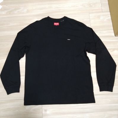 Supreme Small Box L/S Tee "Black"(23SS)
