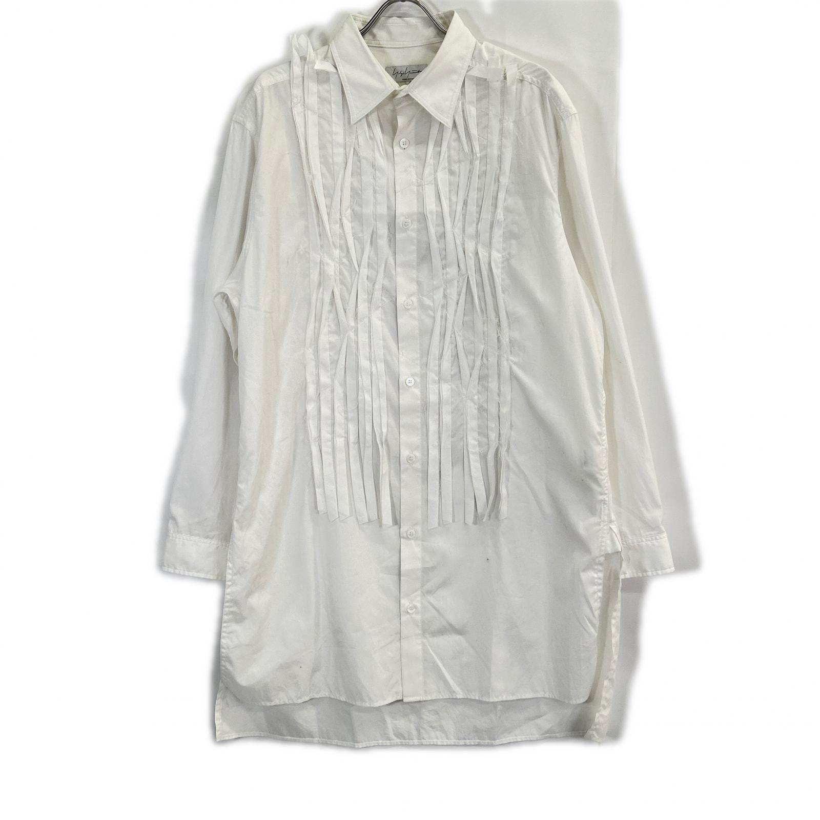 ヨウジヤマモトプールオム 24AW HO-B68-514 Circular Rib Fabric Blouse 長袖シャツ 4