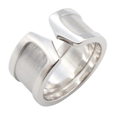 カルティエ CARTIER C2 リング リング・指輪 ジュエリー K18WG(ホワイトゴールド) レディース シルバー系 【中古】