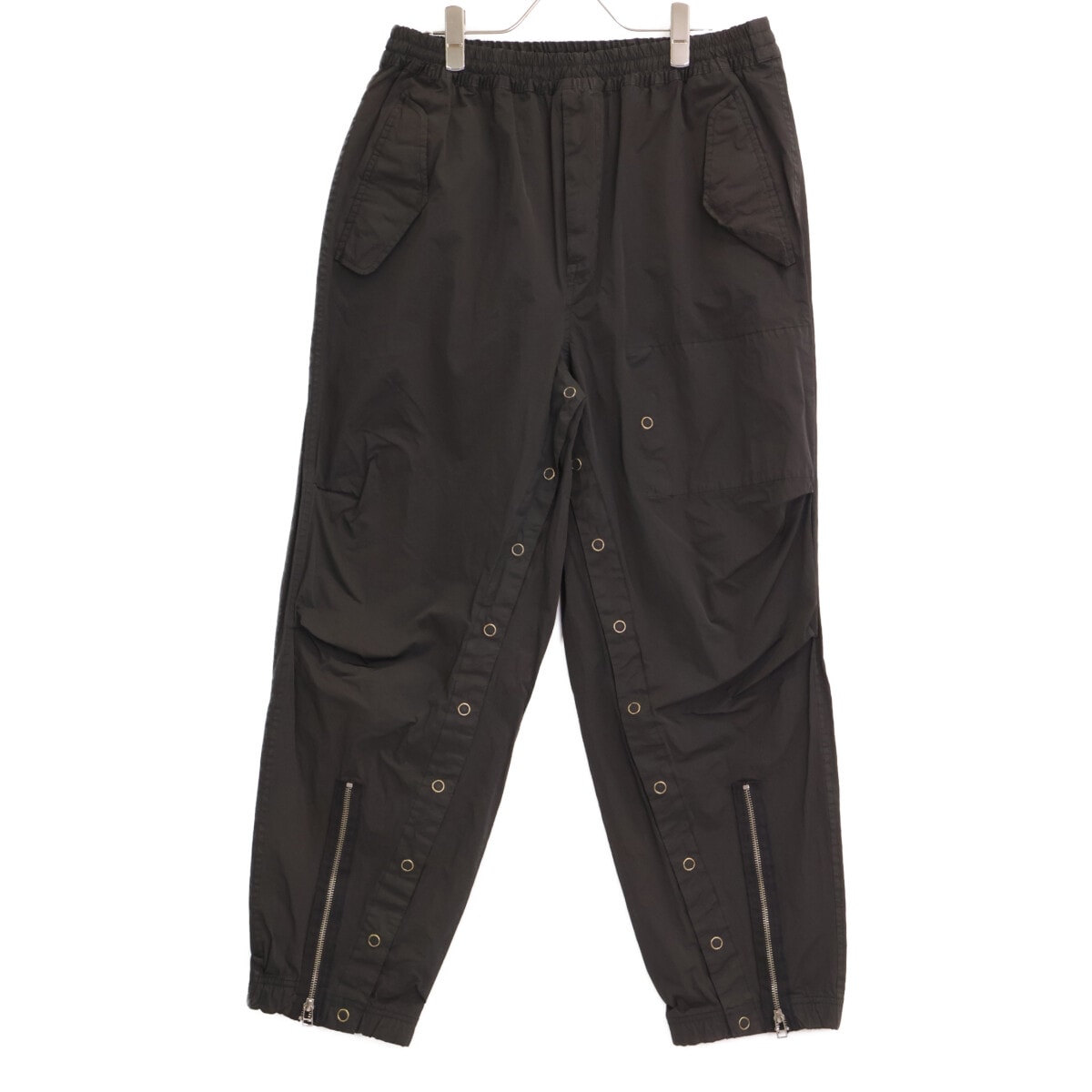 ベッドフォード 23AW-B-PT07 ブラック Wool Flight Pants ジップデザインナイロンパンツ 1