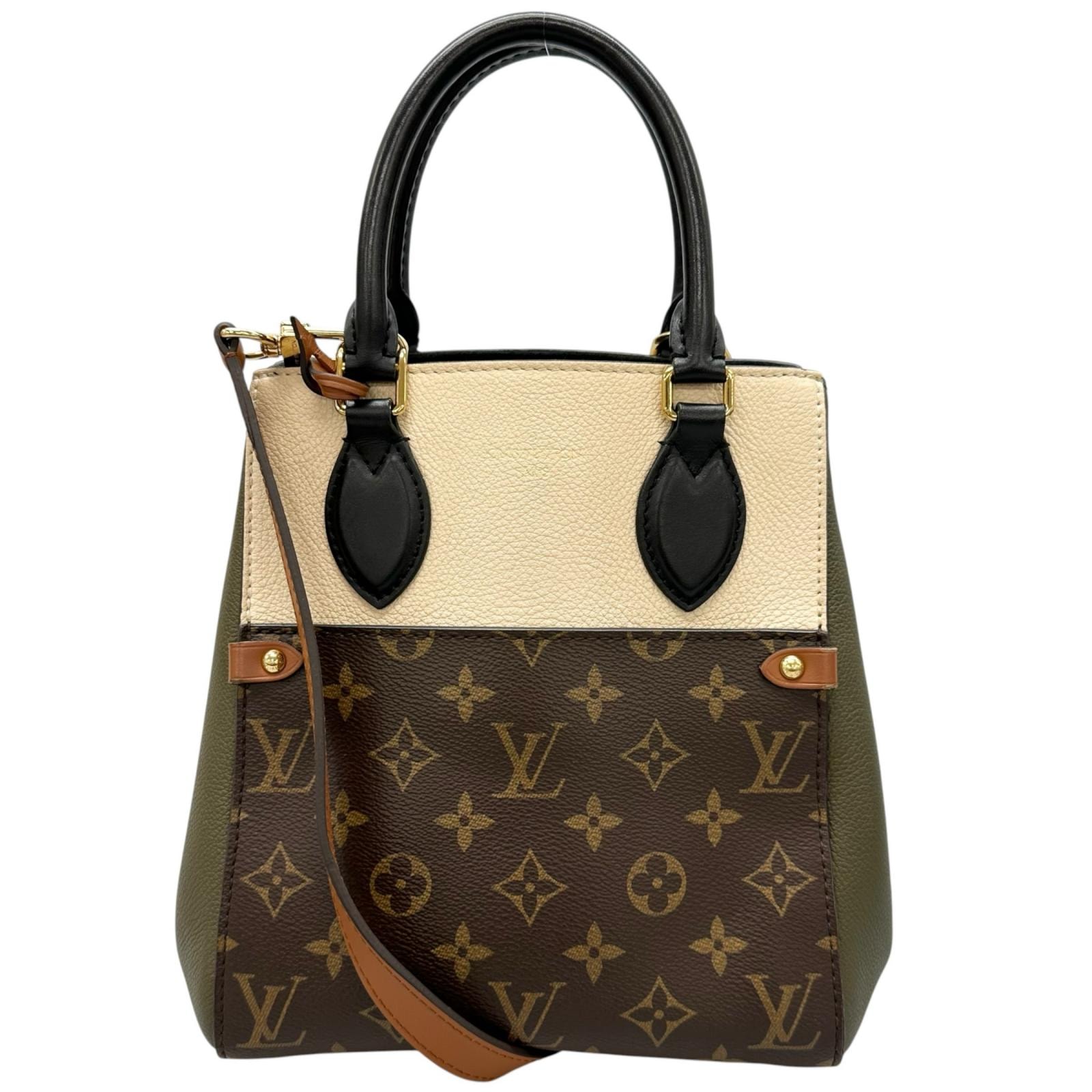 LOUIS VUITTON ルイ・ヴィトン フォールドトートPM M45388 ショルダーバッグ モノグラムキャンバス マルチカラー レディース 2way【中古】