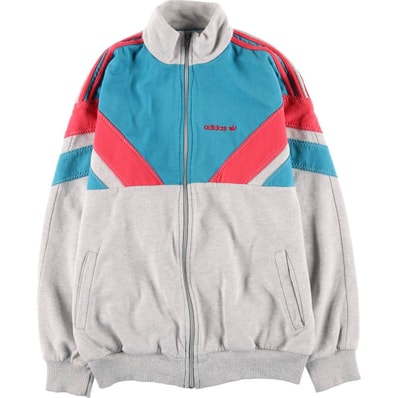 古着 アディダス adidas トレフォイルロゴ フルジップスウェットシャツ トレーナー メンズL相当 ヴィンテージ/eaa627690