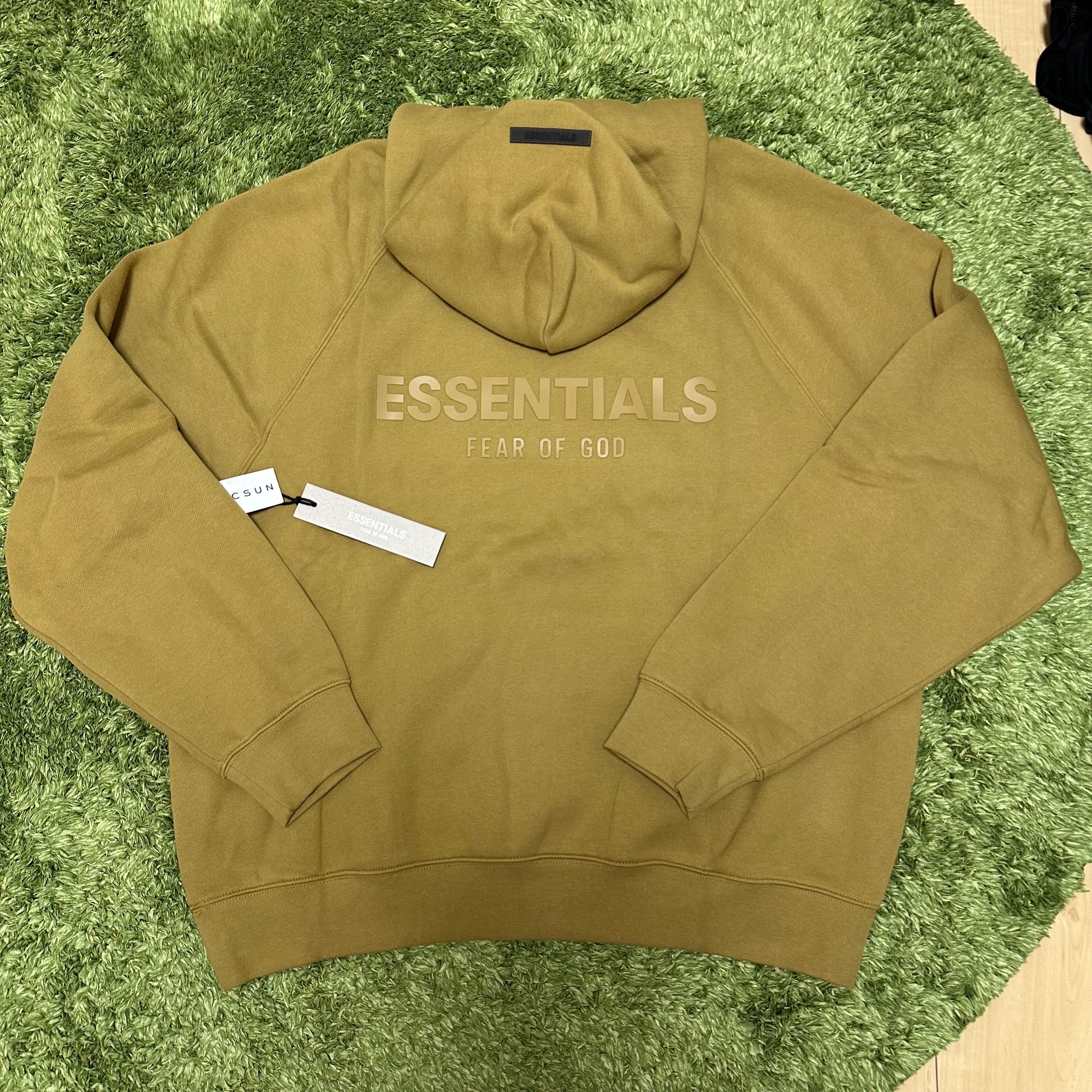 FEAR OF GOD ESSENTIALS PULLOVER HOODIE "Amber"