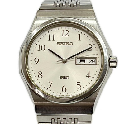 SEIKO セイコー 腕時計 スピリット ステンレススチール R8.6月電池交換済み 7N93-7000 シルバー