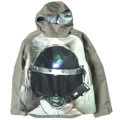新品 UNDERCOVER アンダーカバー 25AW HELDON 3レイヤー ナイロンジップアップブルゾン Nylon Zip-Up Blouson UC2E4205-1 3 GRAY KHAKI シェル 定価198,000円 マウンテンパーカー ジャケット
