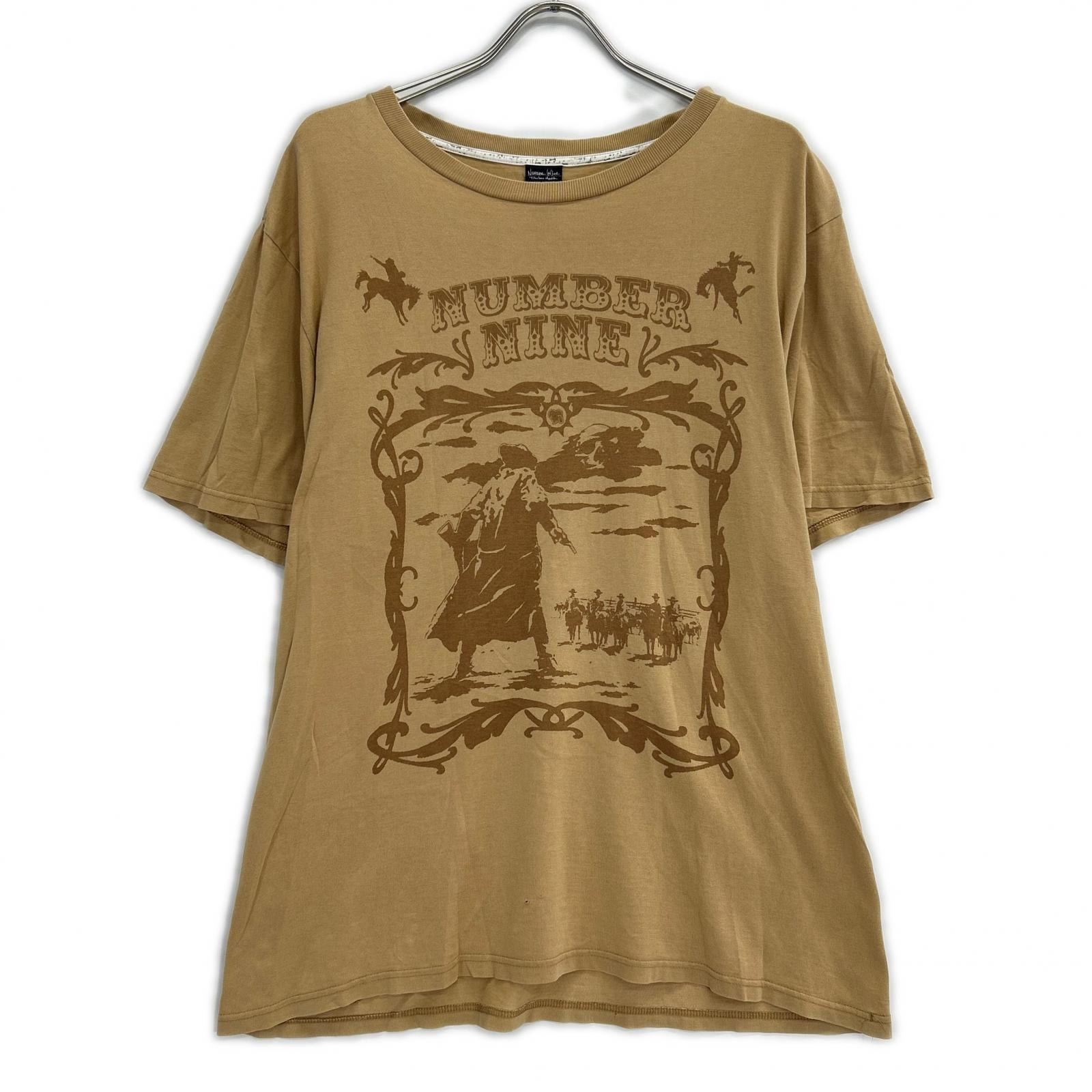 ナンバーナイン 07SS ベージュ ABOUT A BOY期 宮下期 アーカイブカウボーイ Tシャツ 4