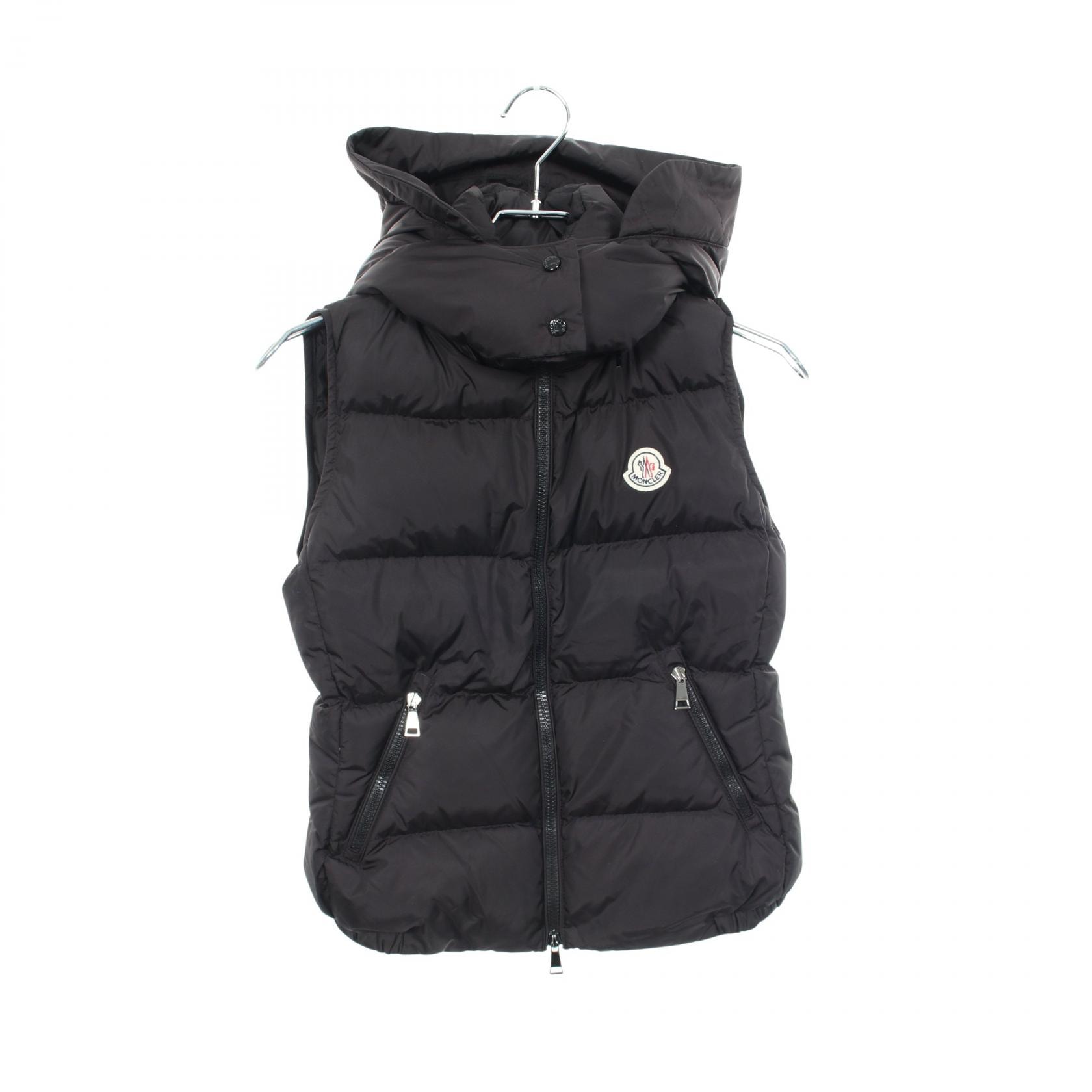 モンクレール MONCLER GALLINULE ダウンベスト 衣料品 アウター ナイロン レディース ブラック系 4831805 【中古】