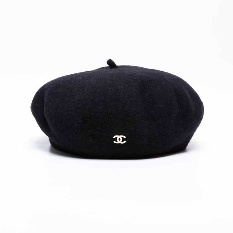 シャネル CHANEL ココマーク 98P ウール 1998 ベレー帽【中古】