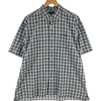 古着 ラルフローレン Ralph Lauren GREGGOR 半袖 ボタンダウン チェックシャツ ボックスシャツ メンズXL相当/eaa539171