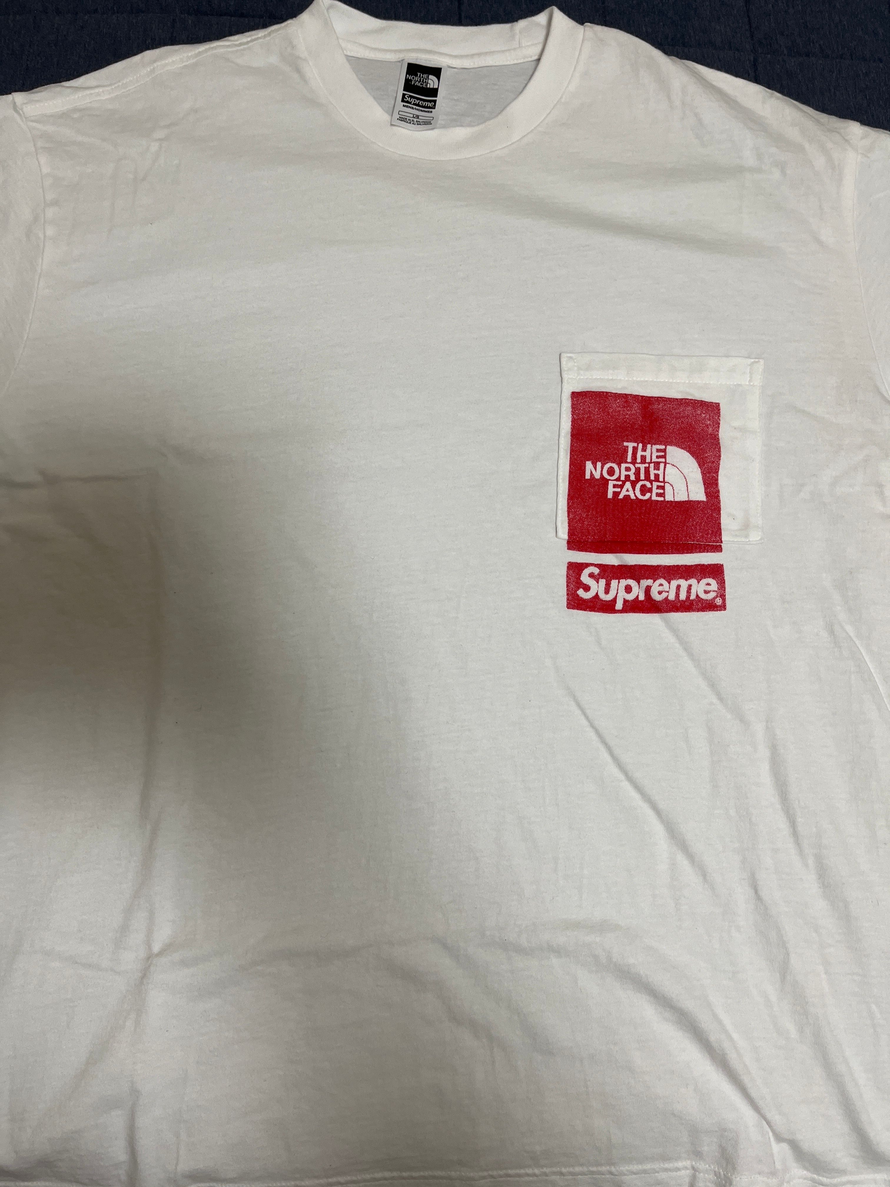 Supreme x The North Face Printed Pocket Tee "White"