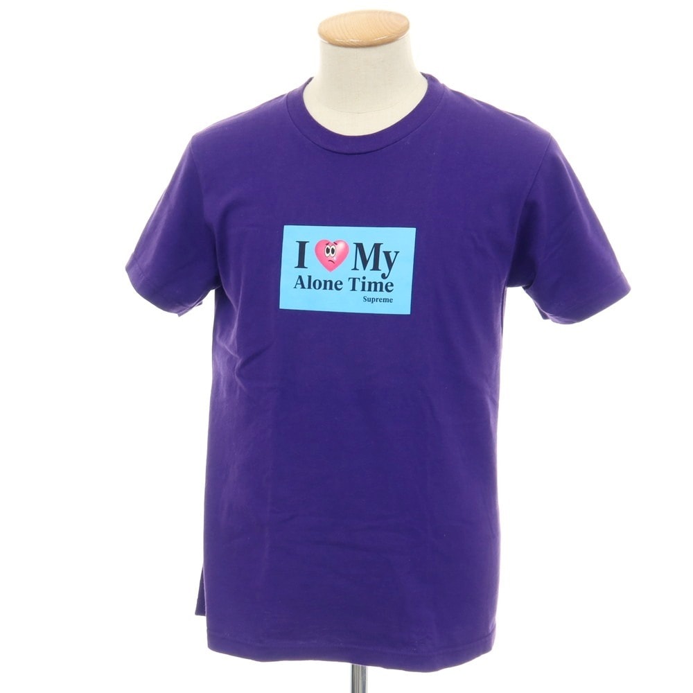 【中古】シュプリーム Supreme 2026年春夏 Alone Time Tee コットン クルーネック 半袖Tシャツ パープル【サイズS】【メンズ】