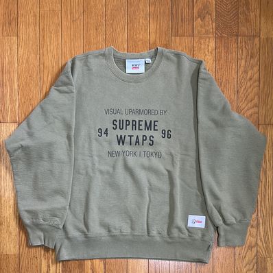 Supreme / WTAPS Crewneck "Light Olive"