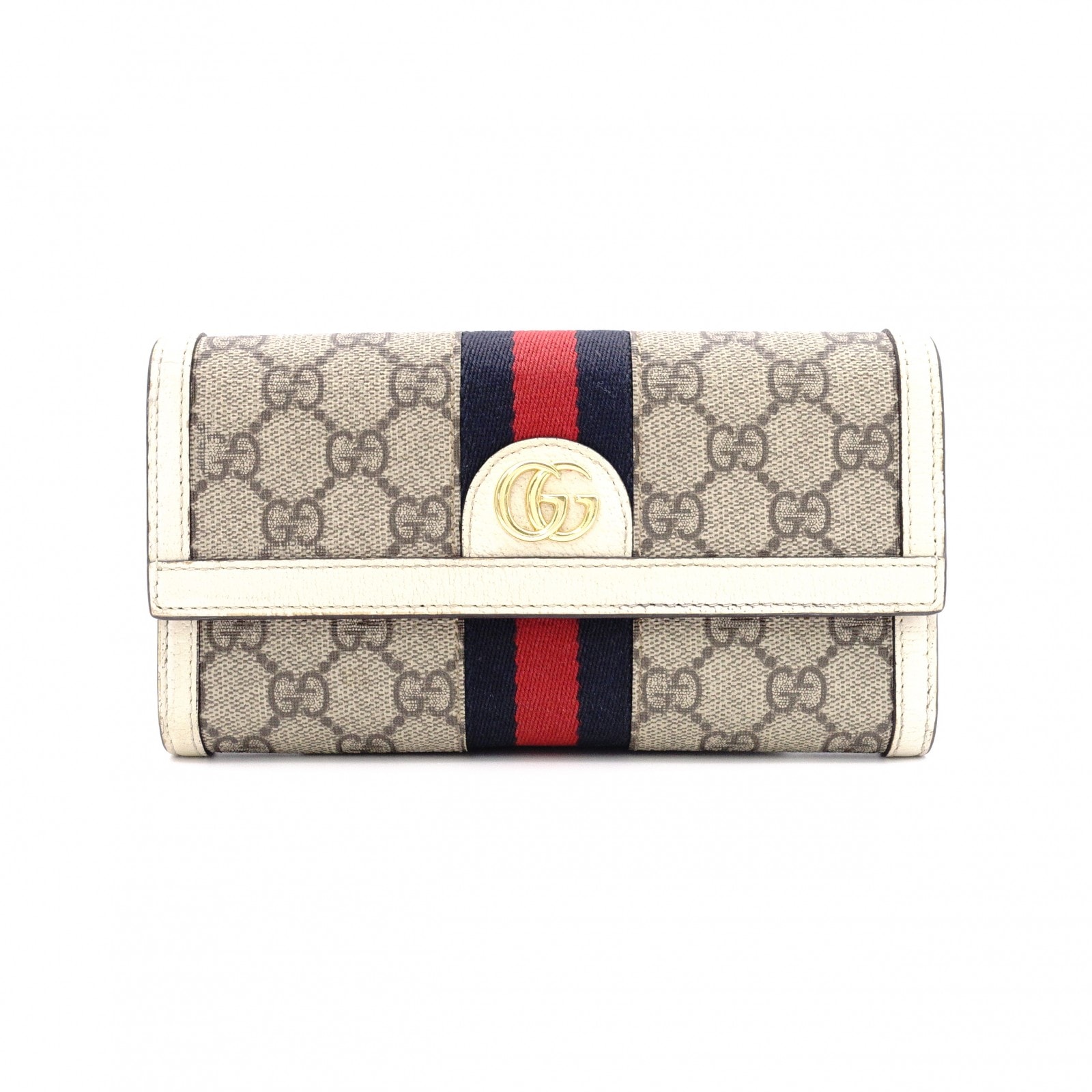 グッチ シェリーライン長財布 レディース