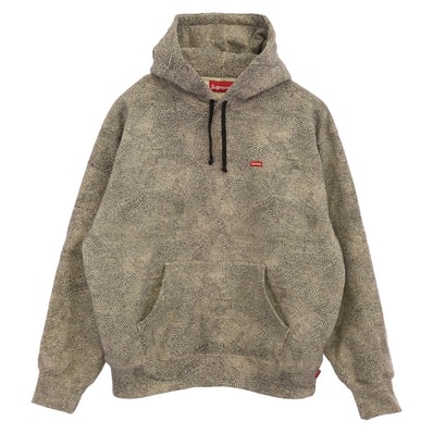 Supreme シュプリーム パーカー 25SS Small Box Hooded Sweatshirt Snakeskin スモールボックスロゴ フーデッド スウェットシャツフーディ パーカー ブラック系 ホワイト系 M【中古】