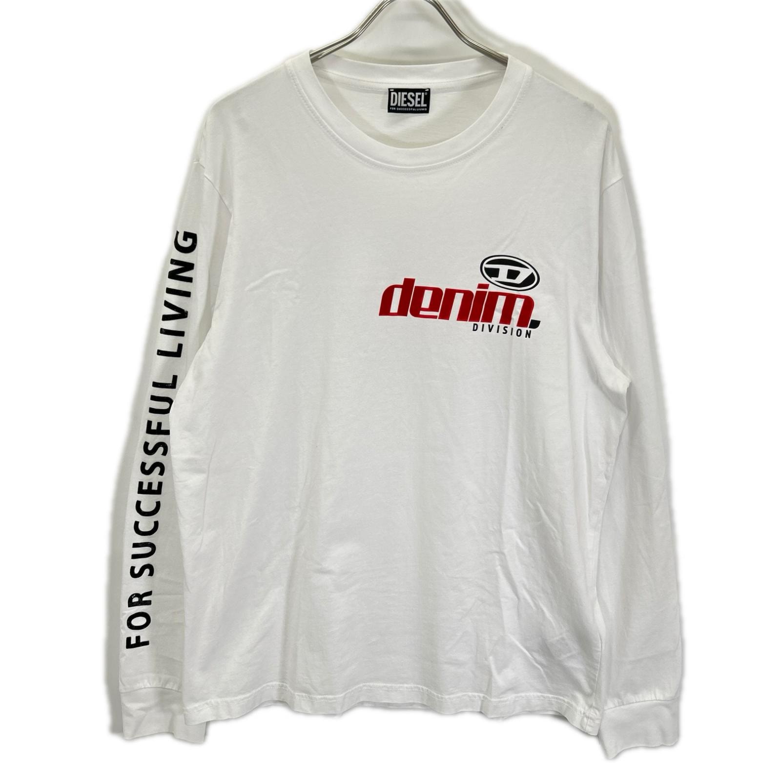ディーゼル A11370 ホワイトト T-JUST-LS-L5 長袖Tシャツ XL