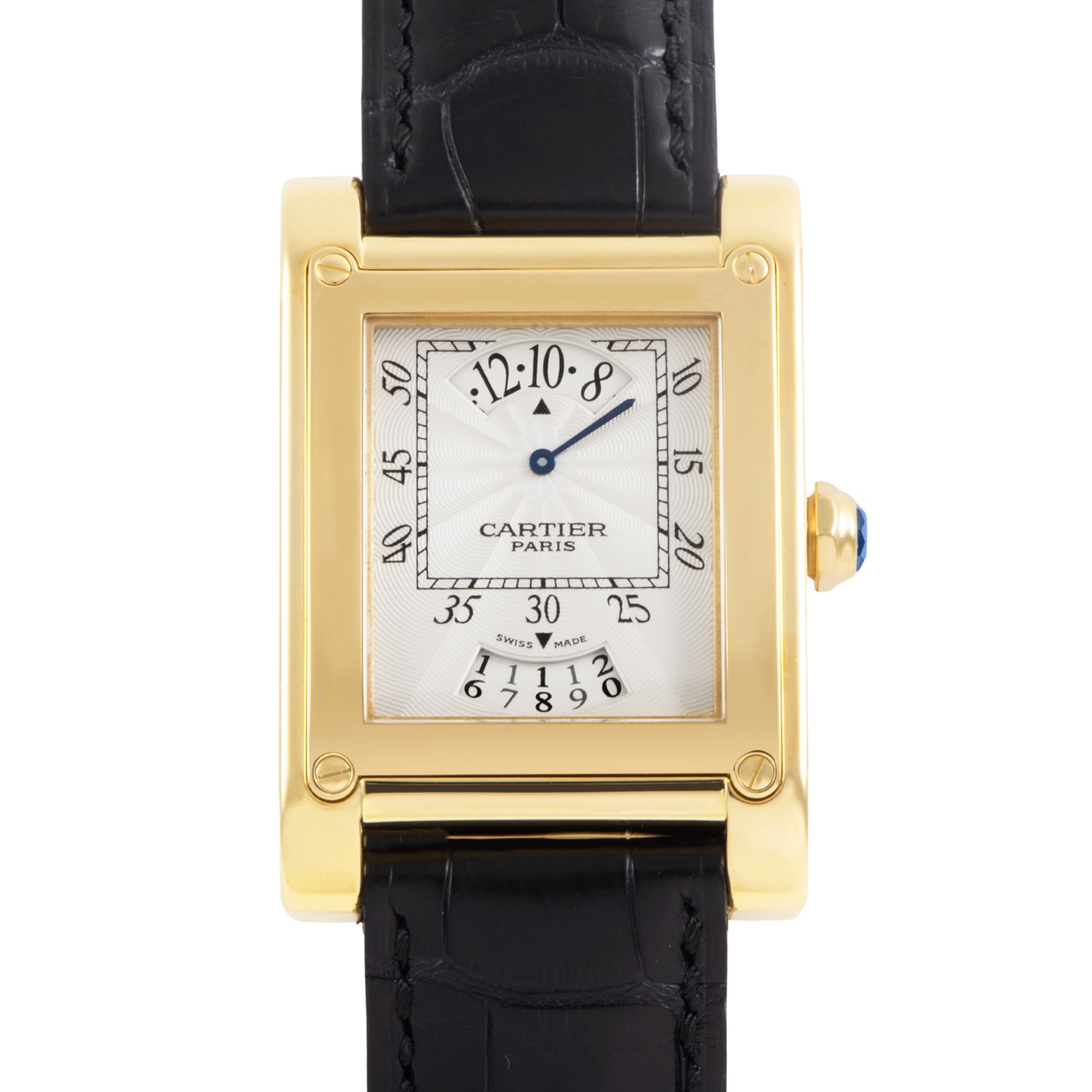 CARTIER カルティエ タンク ア・ヴィス LM タイム&カレンダー W1534451 CPCP K18YG【中古】
