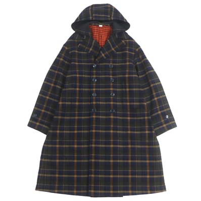 極美品 グッチ ダブルチェスターコート ネイビー メンズ 46 568562