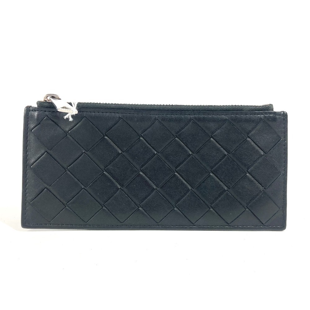 ボッテガヴェネタ BOTTEGA VENETA イントレチャート 財布 小銭入れ コインケース レザー ブラック