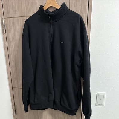 Supreme Small Box Half Zip Pullover (26SS) "Black"