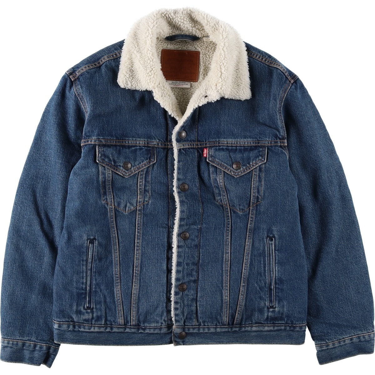 古着 リーバイス Levi's LEVI'S PREMIUM 中綿入り デニムボアジャケット メンズM相当/eaa645398