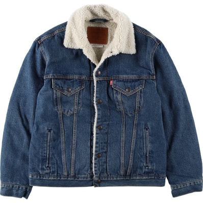 古着 リーバイス Levi's LEVI'S PREMIUM 中綿入り デニムボアジャケット メンズM相当/eaa645398