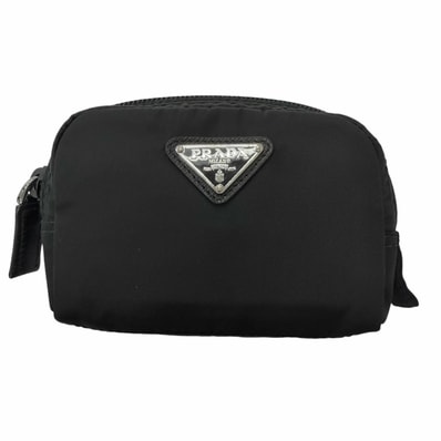 美品 プラダ ポーチ マイクロ Re-Nylon ブラック メンズ 1ND339