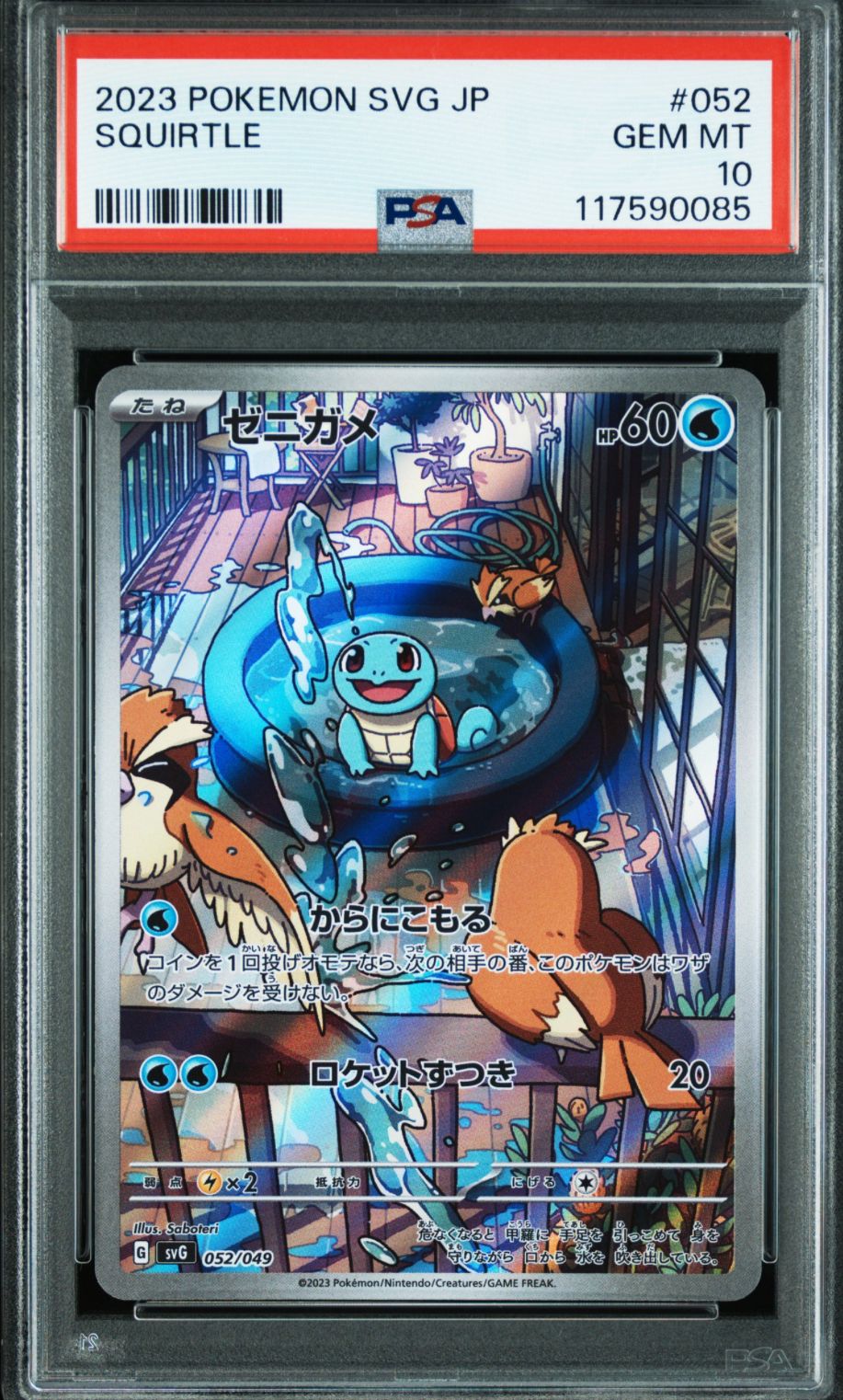 ゼニガメ :フルイラスト [SVG 052/049](スペシャルデッキセットex「フシギバナ・リザードン・カメックス」)