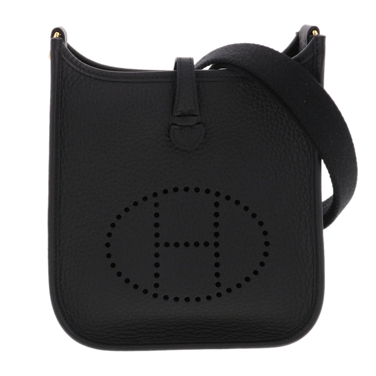 HERMES エルメス エヴリン TPM 16 アマゾン ショルダーバッグ 069426CK トリヨンクレマンス ブラック ゴールド金具 W(2024)刻印  レディース【中古】