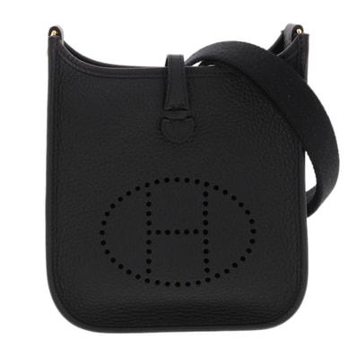 HERMES エルメス エヴリン TPM 16 アマゾン ショルダーバッグ 069426CK トリヨンクレマンス ブラック ゴールド金具 W(2024)刻印 レディース【中古】