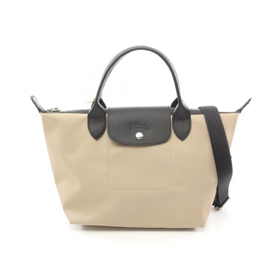 ロンシャン Longchamp ル プリアージュ エナジー S 2WAY トートバッグ バッグ キャンバス レザー レディース ベージュ系 / ブラック系 L1512HSR299 【新品】