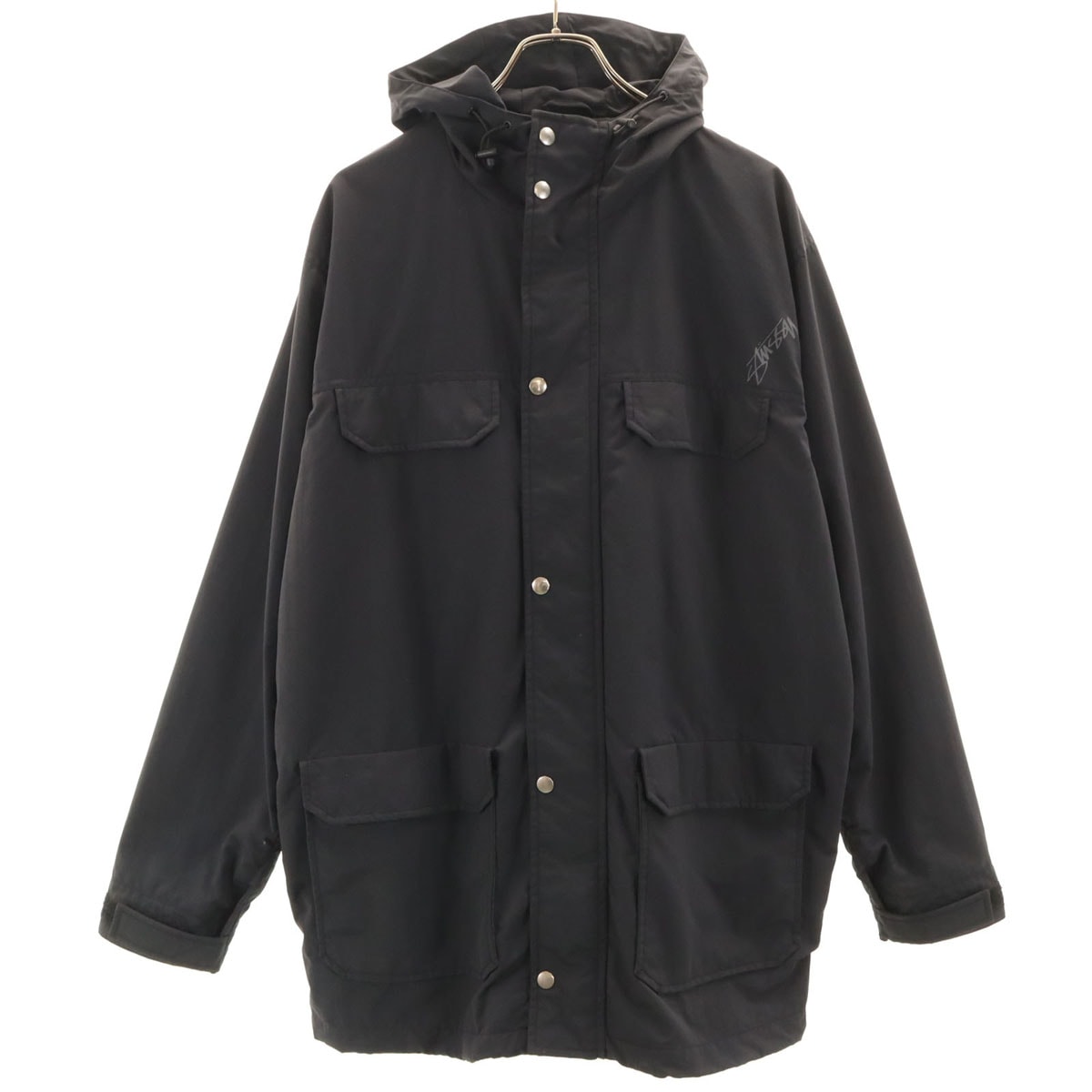 STUSSY ステューシー ハンティングジャケット L ブラック