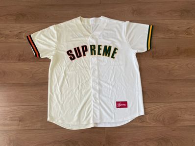 Supreme Don't Hate Baseball Jersey "Ivory White"