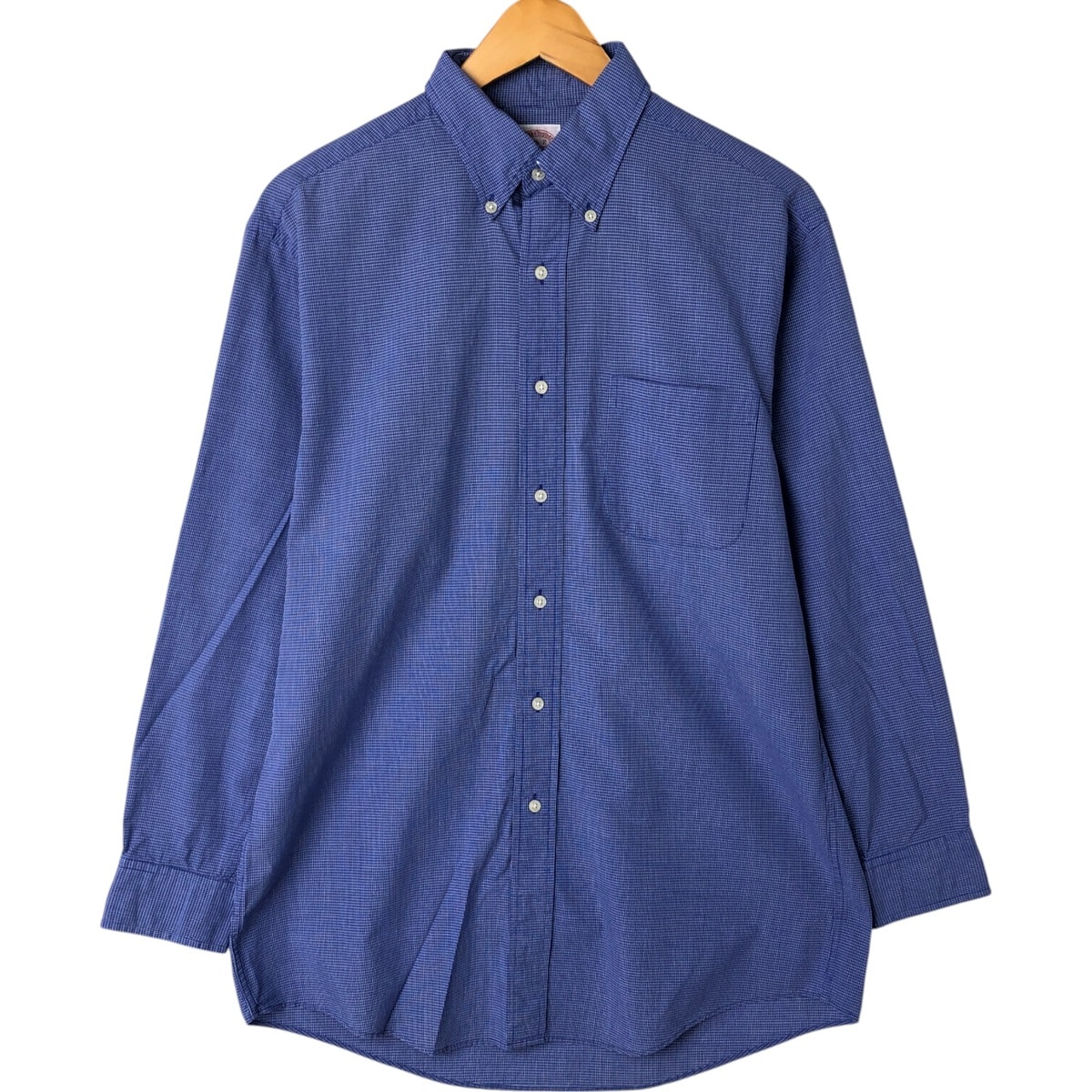 古着 ブルックスブラザーズ Brooks Brothers Est.1818 長袖 ボタンダウンチェックシャツ メンズM相当/eaa544715