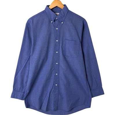 古着 ブルックスブラザーズ Brooks Brothers Est.1818 長袖 ボタンダウンチェックシャツ メンズM相当/eaa544715