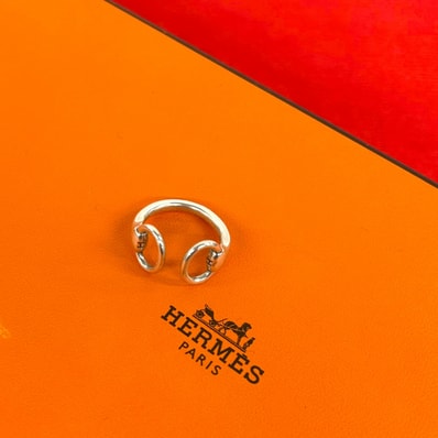 HERMES エルメス ナウシカリング シルバー925 リング・指輪 12号 シルバー
181-7